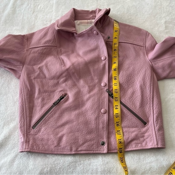 JOIE Akirako Leather Moto Jacket In Fleur D-isle - Picture 13 of 13